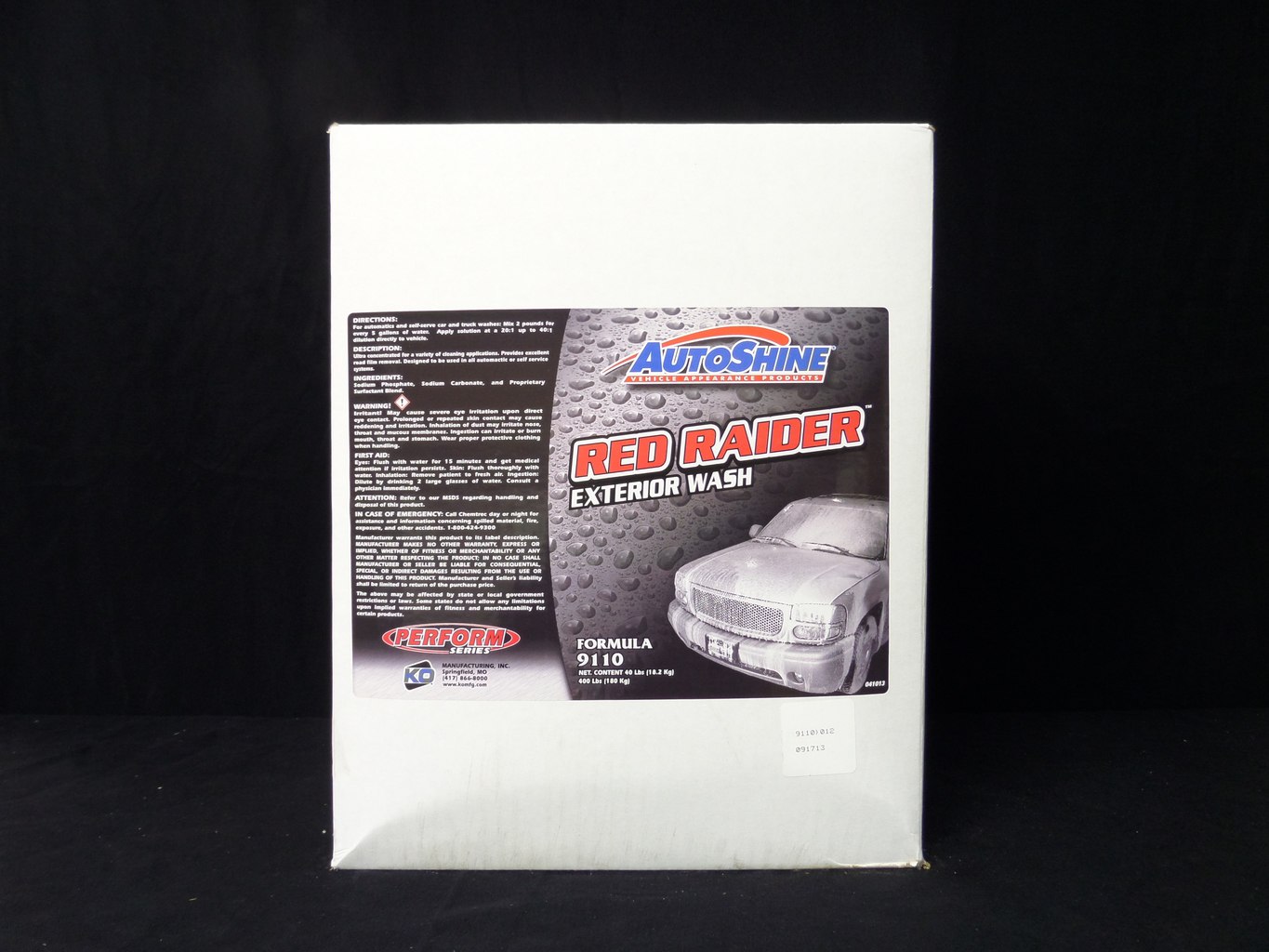 Red raider exterior wash formula 9110